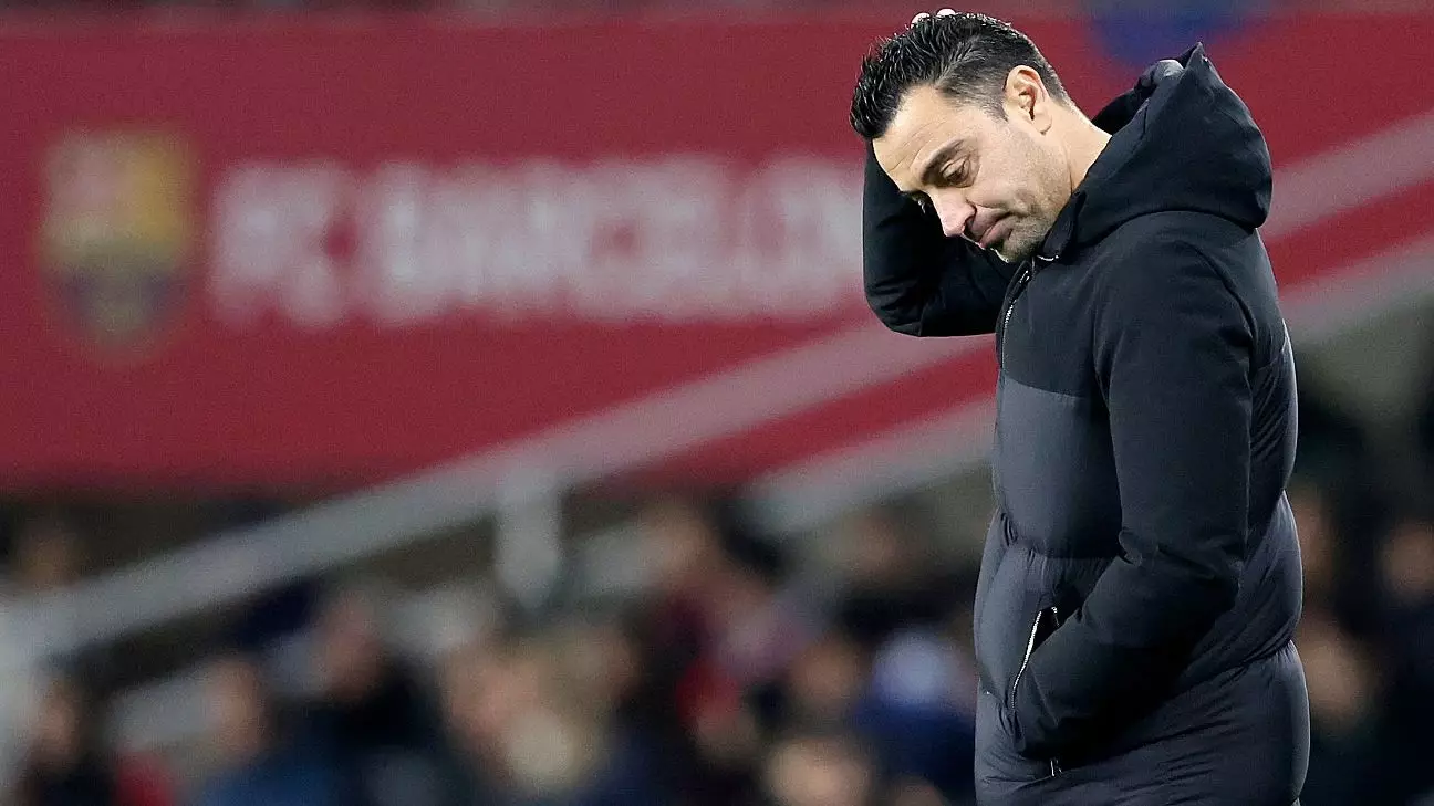 Barcelona Coach Xavi Hernández Expresses Frustration with Unacceptable Performance