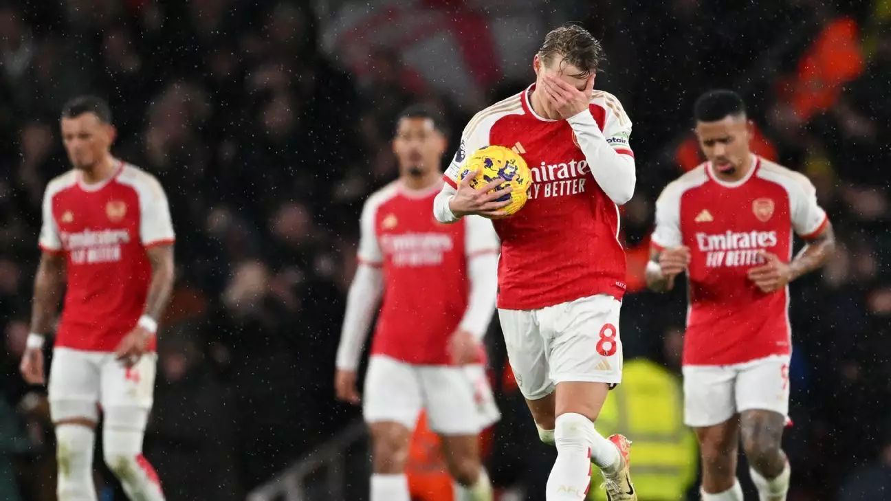 Arsenal’s Title Hopes in Jeopardy After Disappointing Defeat