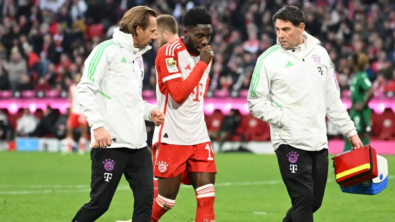 Alphonso Davies Suffers Knee Ligament Strain: Another Setback for Bayern Munich