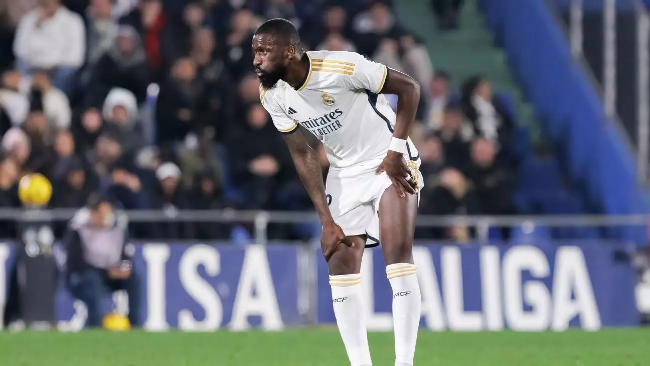 Real Madrid Suffers Blow as Antonio Rudiger Suffers Thigh Injury