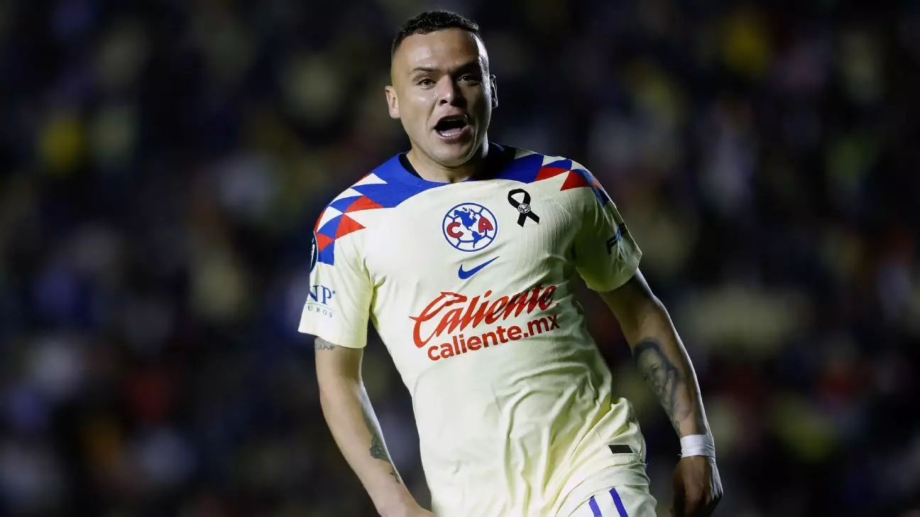 The Portland Timbers Secure Forward Jonathan Rodríguez from Club América