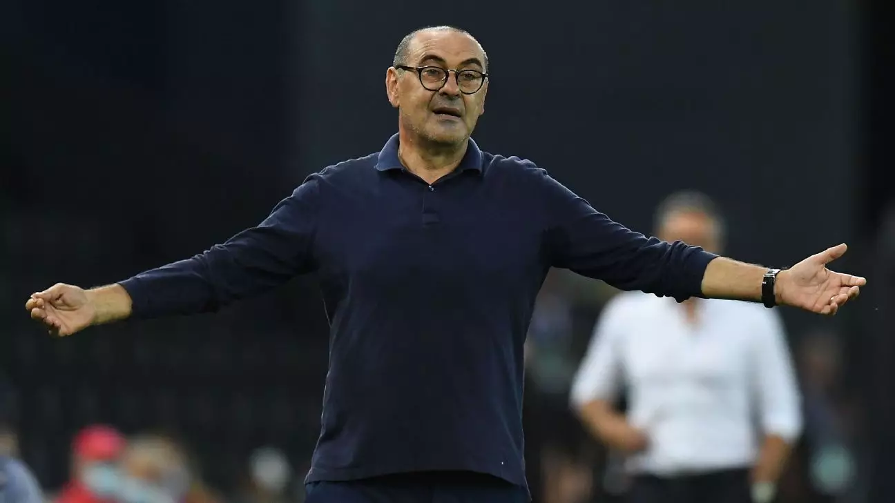 The Departure of Maurizio Sarri from Lazio