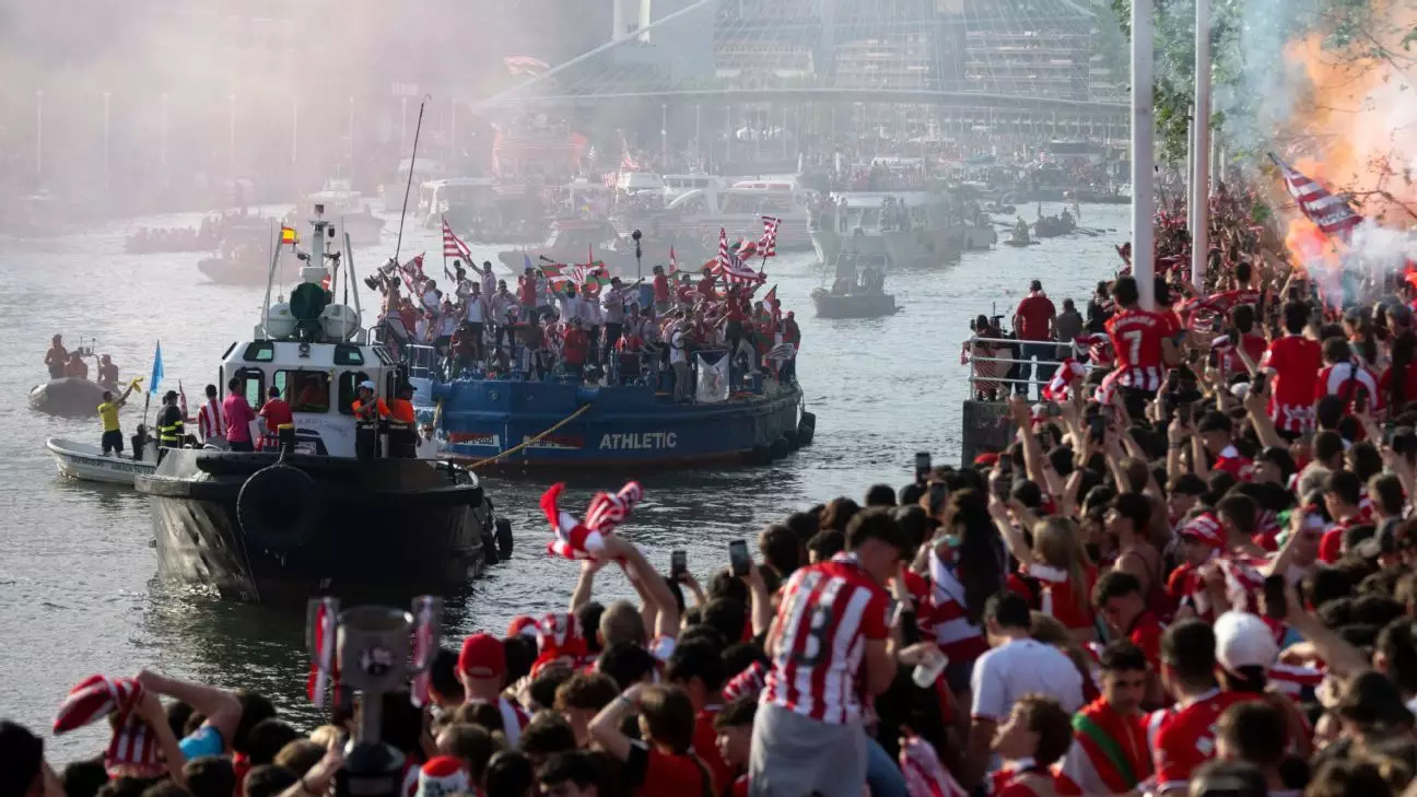 Athletic Club Celebrates Copa del Rey Triumph with River Boat Parade