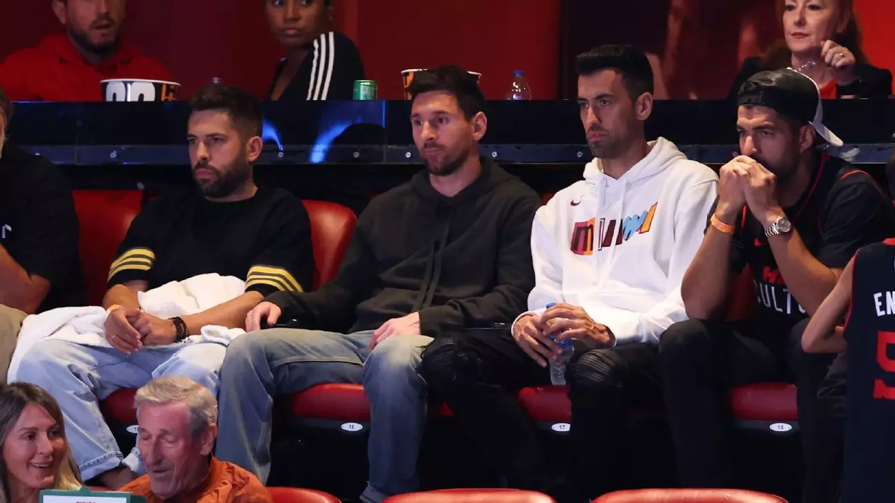 The Night Lionel Messi Took Off to Watch the Miami Heat