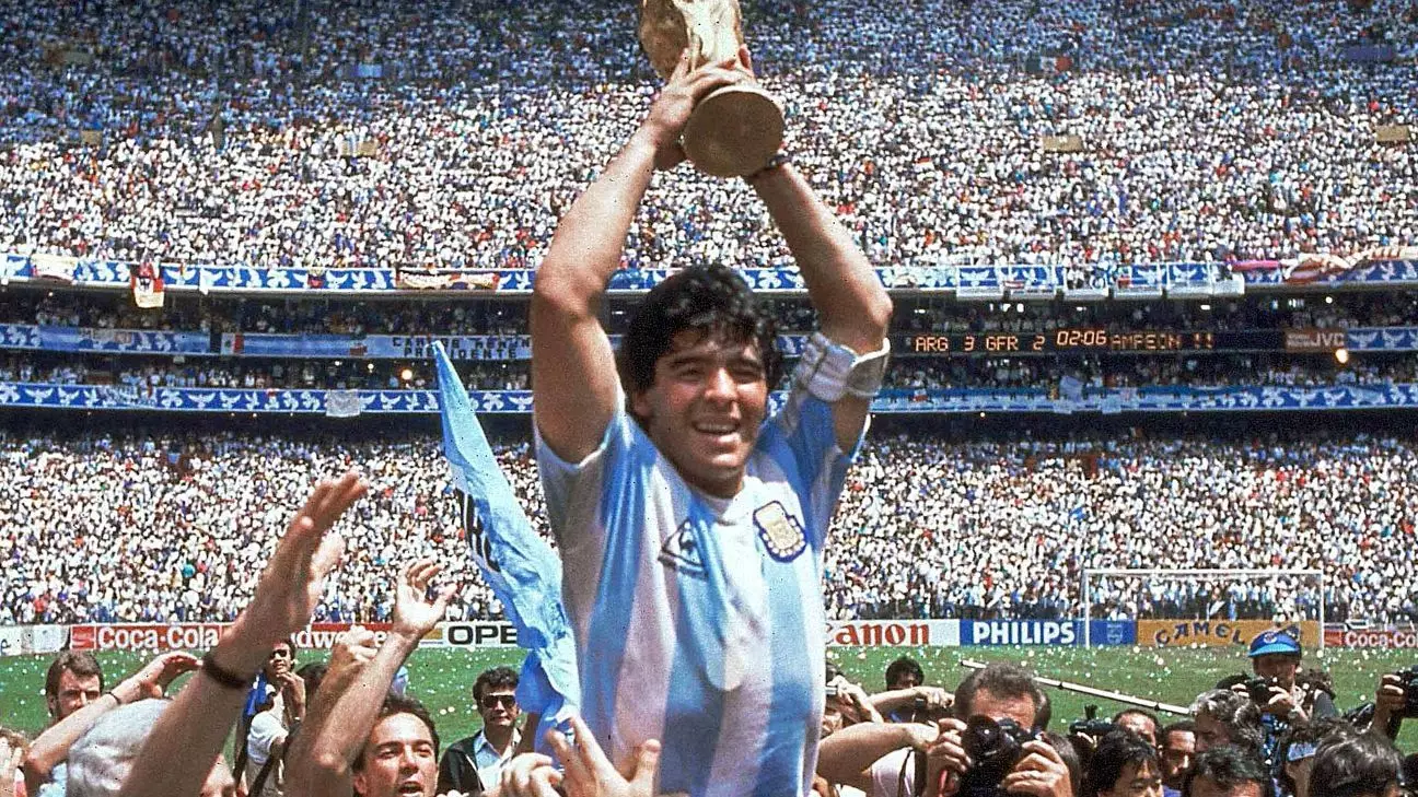 Diego Maradona’s Golden Ball Trophy Up For Auction