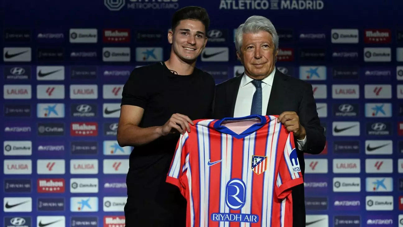 Diego Simeone Excited About Julián Álvarez’s Potential at Atlético Madrid