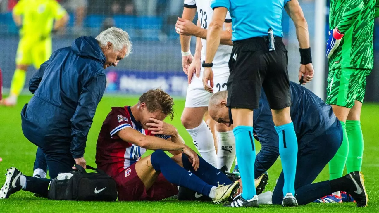 The Impact of Martin Ødegaard’s Ankle Injury on Arsenal