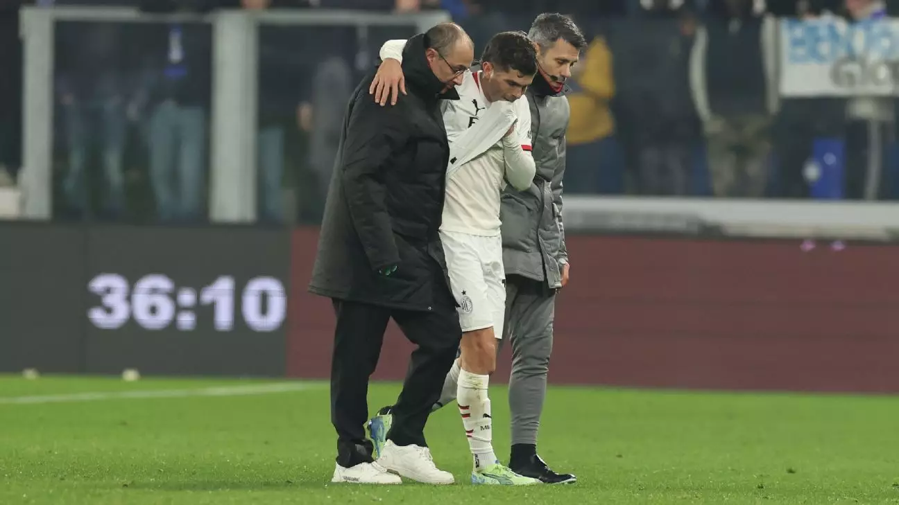 The Injury Concerns of Christian Pulisic: A Setback for AC Milan