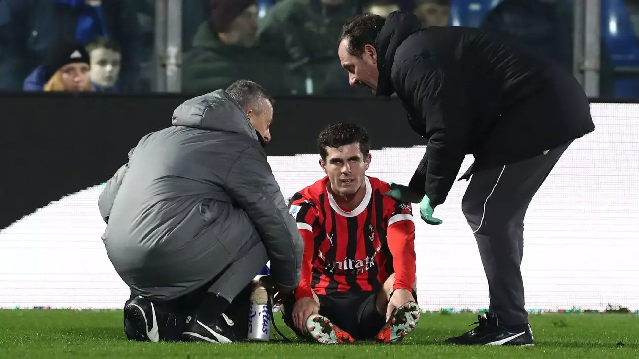 Christian Pulisic’s Injury: Impact on AC Milan and the Clash with Juventus